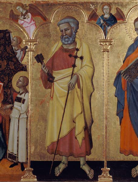 Der hl. Petrus als Apostel a Lippo Memmi