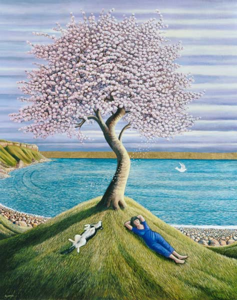 Dreaming of Cherry Blossom, 2004 (oil on canvas)  a Liz  Wright