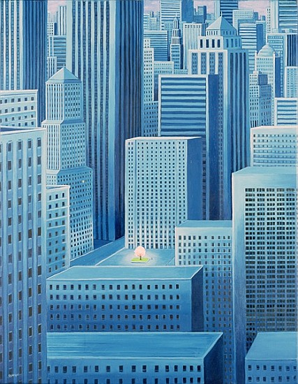 Alone in a City, 2007 (oil on canvas)  a Liz  Wright