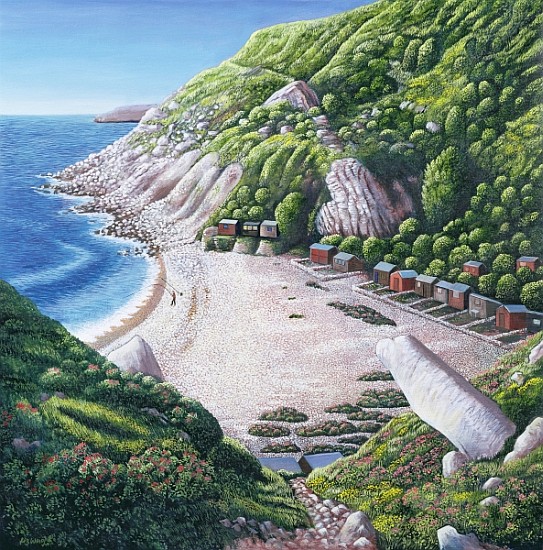Church Ope Cove, 1999 (oil on canvas)  a Liz  Wright