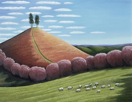 Red Hill (oil on canvas)  a Liz  Wright