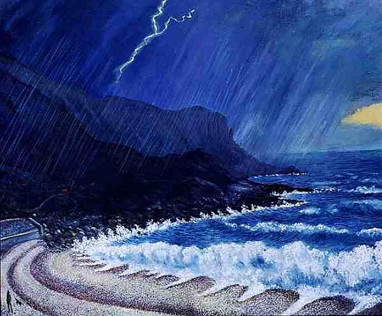 Storm, 1999 (oil on board)  a Liz  Wright