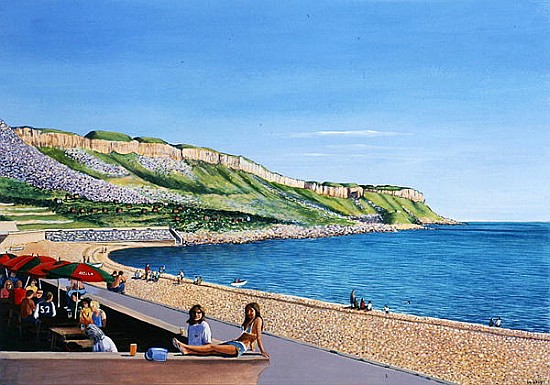 Sunbathing on the Wall, 2004 (acrylic on paper)  a Liz  Wright