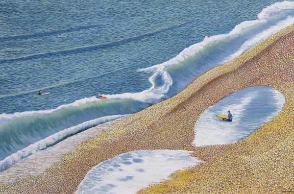 Surfing Portland Style, 2006 (oil on canvas)  a Liz  Wright