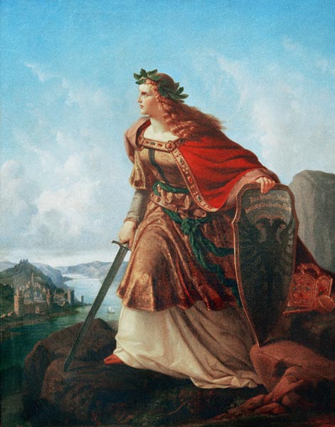 Germania at the Watch on the Rhine a Lorenz Clasen