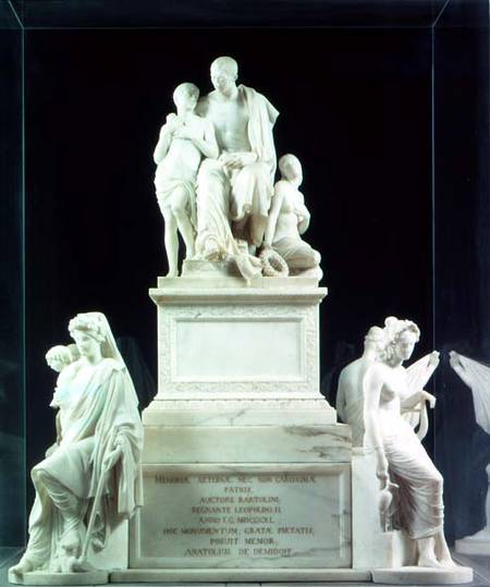 Modello for monument to Prince Anatoli Nikolaevich Demidov (1813-70), Russian philanthropist and pat a Lorenzo  Bartolini