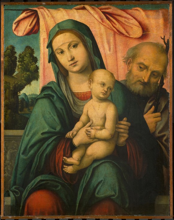 The Holy Family a Lorenzo Costa