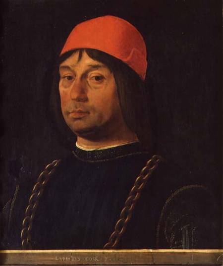 Portrait of Giovanni Bentivoglio a Lorenzo Costa