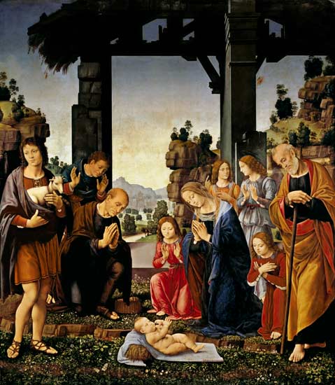 Adoration of the Shepherds a Lorenzo di Credi