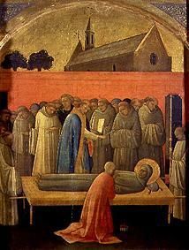 The death of the St. Franziskus. a Lorenzo di Monaco