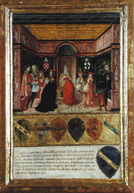 Pope Pius II (1405-64) Ordaining Cardinal Francesco Piccolomini Todeschi (1439-1503) a Lorenzo di Pietro Vecchietta