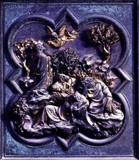 Agony in the Garden, thirteenth panel of the North Doors of the Baptistery of San Giovanni a Lorenzo  Ghiberti