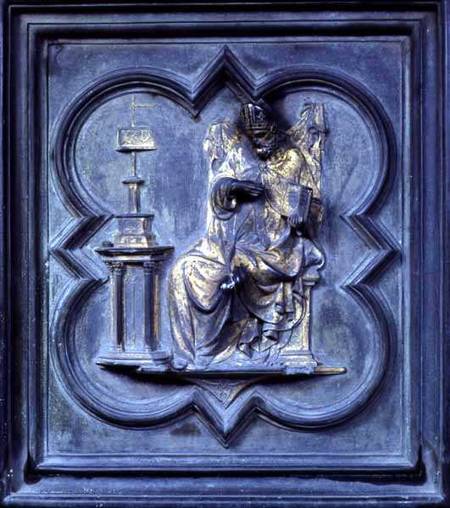 St Augustine, panel H of the North Doors of the Baptistery of San Giovanni a Lorenzo  Ghiberti