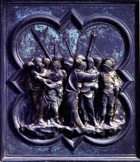 The Capture of Christ, fourteenth panel of the North Doors of the Baptistery of San Giovanni a Lorenzo  Ghiberti