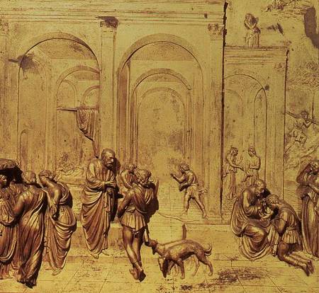 Florence Baptistry, Doors of Paradise: Story of Isaac a Lorenzo  Ghiberti