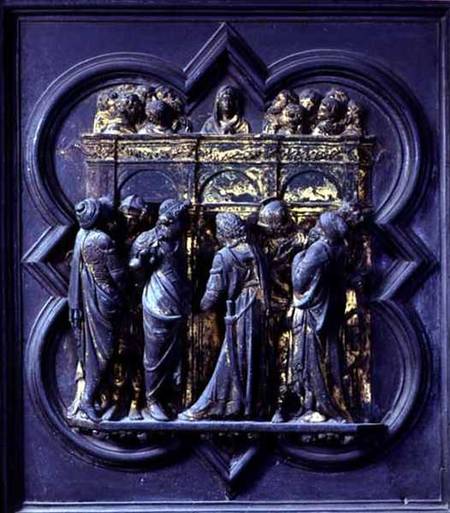 Pentecost, twentieth panel of the North Doors of the Baptistery of San Giovanni a Lorenzo  Ghiberti