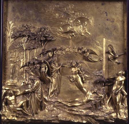 The Story of Adam: the Creation of Adam and Eve, the Temptation and the Expulsion from the Garden, o a Lorenzo  Ghiberti