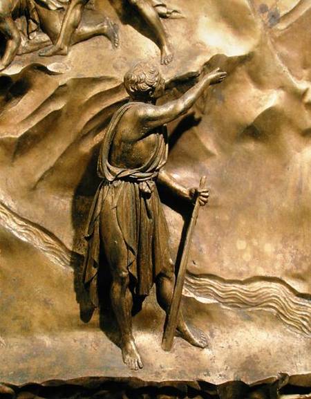The Story of Cain and Abel, detail of Cain, original panel from the East Doors of the Baptistery a Lorenzo  Ghiberti