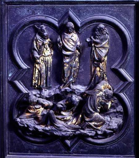 The Transfiguration, ninth panel of the North Doors of the Baptistery of San Giovanni a Lorenzo  Ghiberti