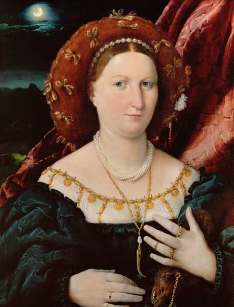 Portrait of Lucina Brembati a Lorenzo Lotto
