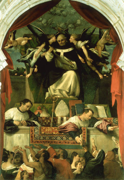 Lorenzo Lotto, St Anthony giving alms a Lorenzo Lotto
