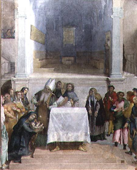The Presentation of Christ in the Temple a Lorenzo Lotto