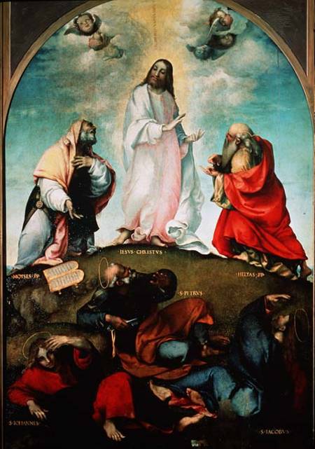 The Transfiguration of Christ a Lorenzo Lotto