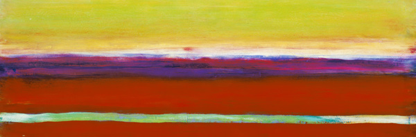 Zanja, 2000 (oil and shellac on gesso on wood panel)  a Lou  Gibbs