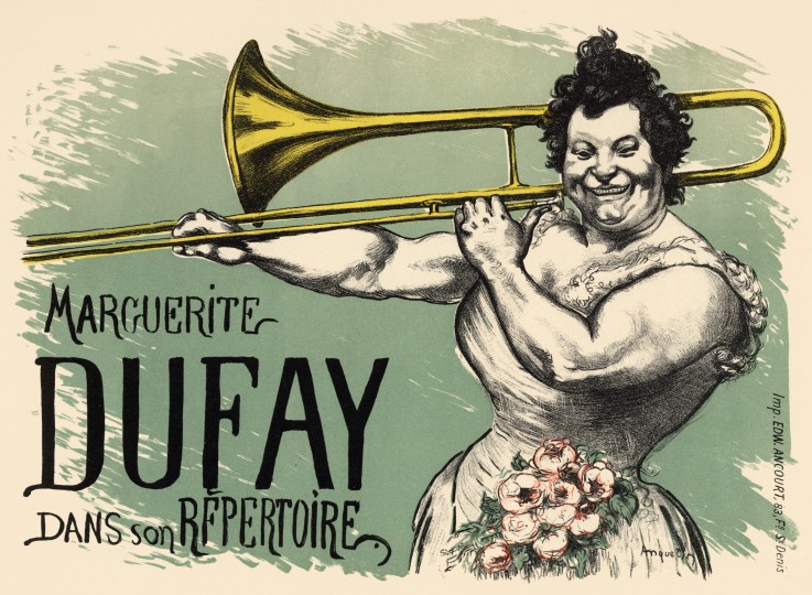 Marguerite Dufay Trombone (Poster) a Louis Anquetin