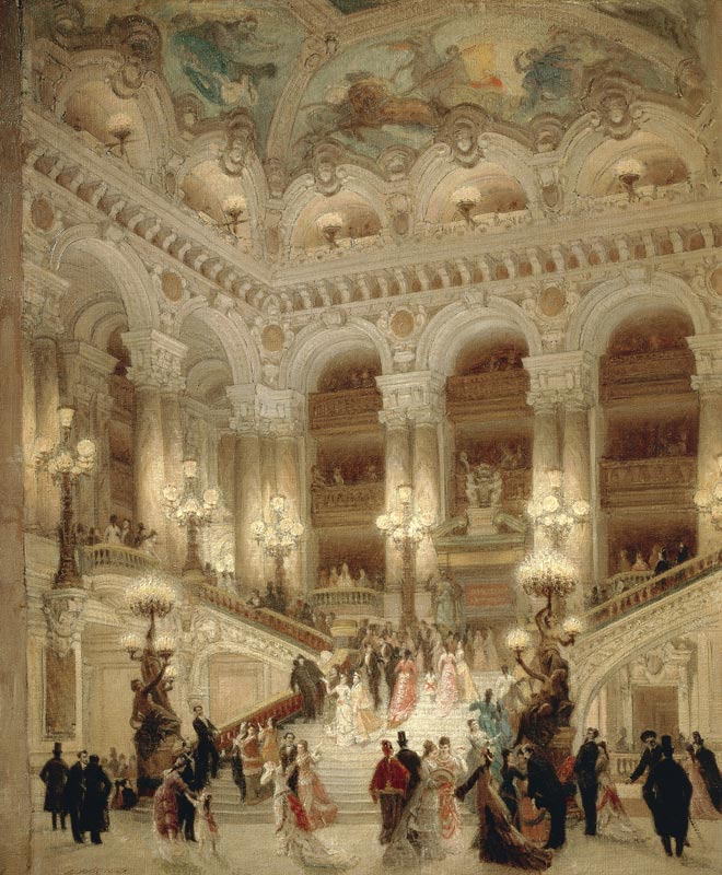 The Staircase of the Opera a Louis Beroud
