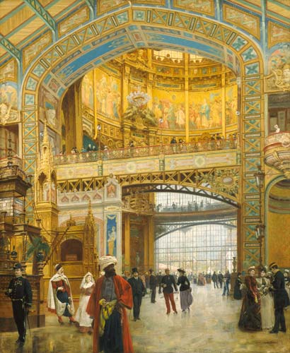 The Central Dome of the Universal Exhibition of 1889 a Louis Beroud