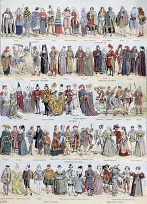 Pictorial history of clothing in Ancient Gaul and in France up to the beginning of the seventeenth c a Louis Bombled