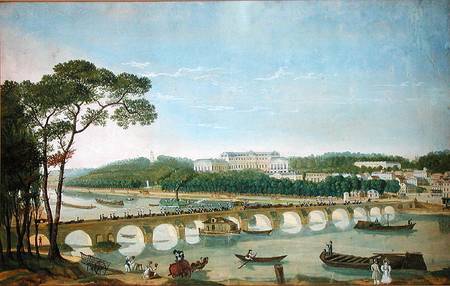 Visit of the King and Queen of Naples to the Chateau de Saint-Cloud a Louis Ducis