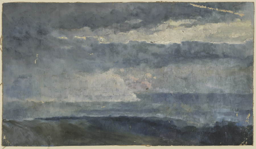 Oil study (clouds) a Louis Eysen