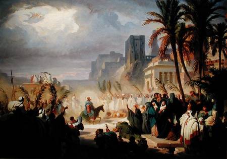 The Entry of Christ into Jerusalem a Louis Felix Leullier