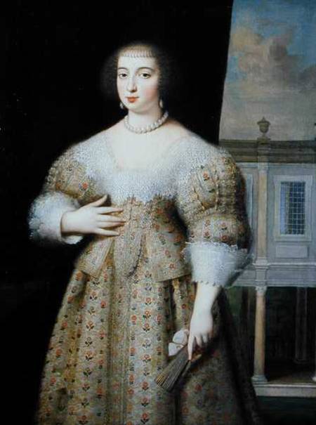 Portrait of Anne of Austria (1601-66) a Louis Ferdinand Elle