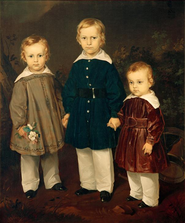 Die drei Söhne des Freiherrn von Bechtolsheim a Louis Ferdinand von Rayski