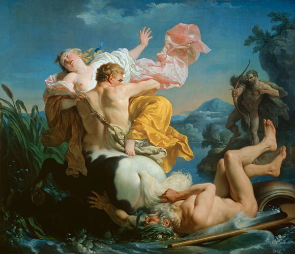The Abduction of Deianeira by the Centaur Nessus a Louis François Lagrenée