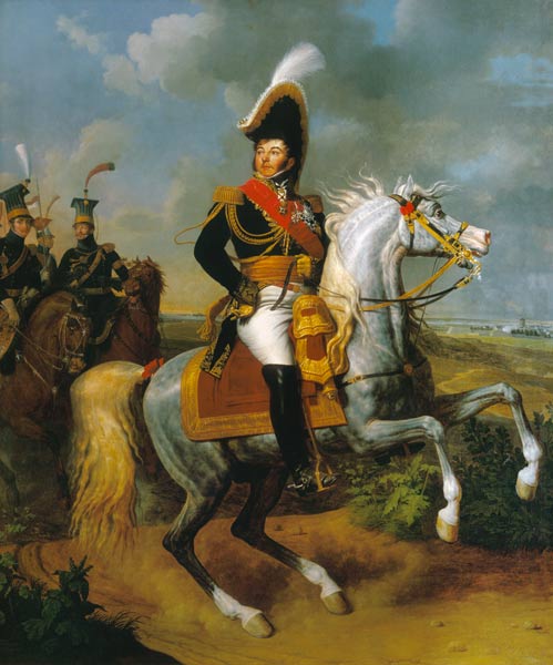 Equestrian Portrait of General Jean Rapp (1771-1821) a Louis François Lagrenée