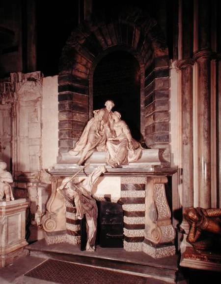 Tomb of Sir Joseph and Lady Elizabeth Nightingale (d.1731) a Louis-Francois Roubillac