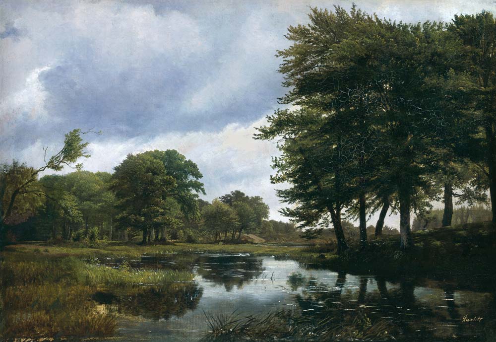 Landscape at Silkeborg a Louis Gurlitt