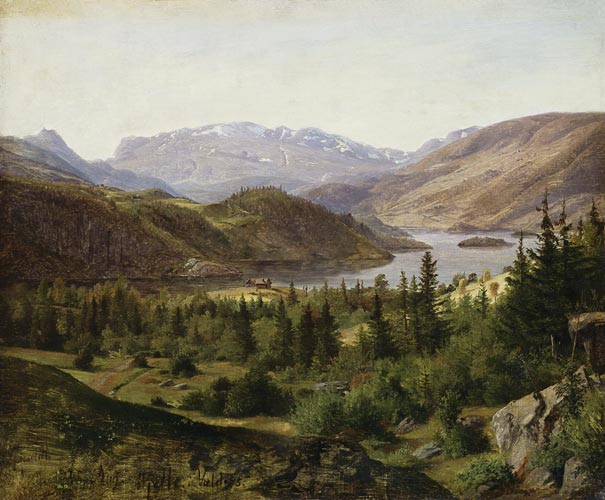 Hjelle in Valders, Tile Fjord a Louis Gurlitt