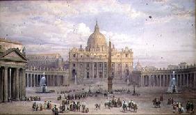Exterior of St. Peter's, Rome, from the Piazza