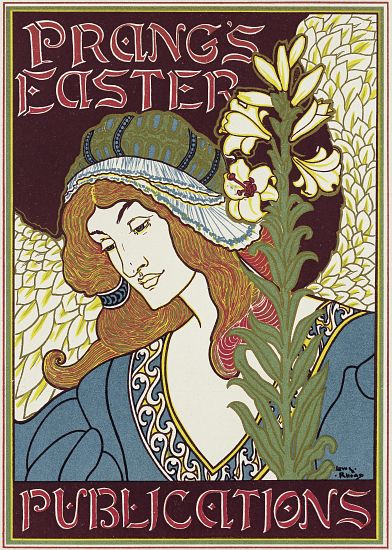 Poster advertising Prang's Easter Publications a Louis John Rhead