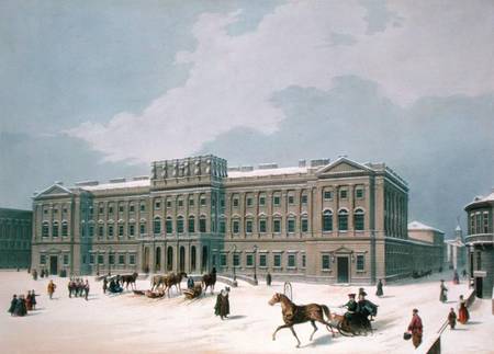 Palace of the Grand Duke of Leuchtenberg in St. Petersburg, printed by Lemercier, Paris a Louis Jules Arnout