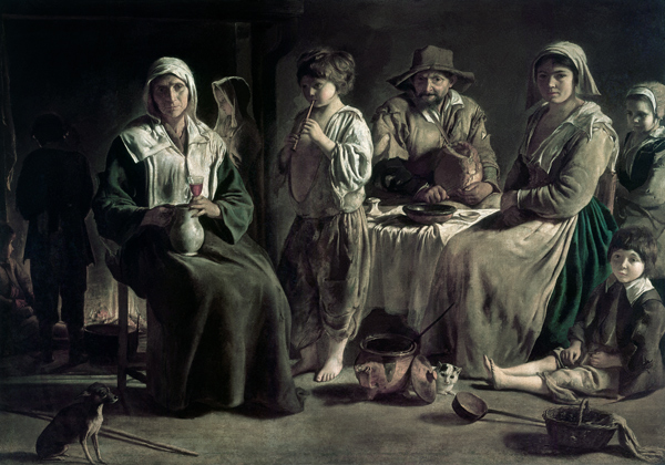 A peasant family a Louis Le Nain