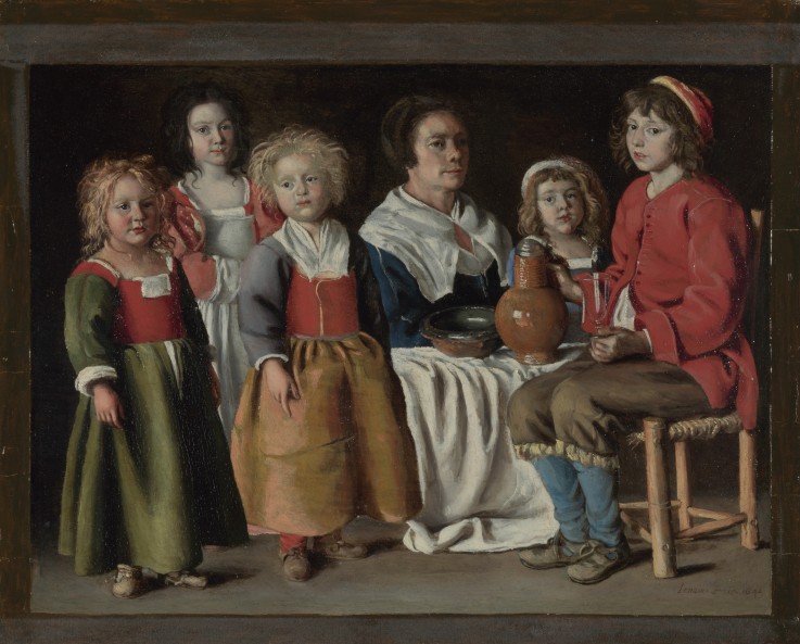 A Woman and Five Children a Louis Le Nain
