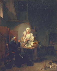 Der alte Seelsorger. a Louis-Léopold Boilly