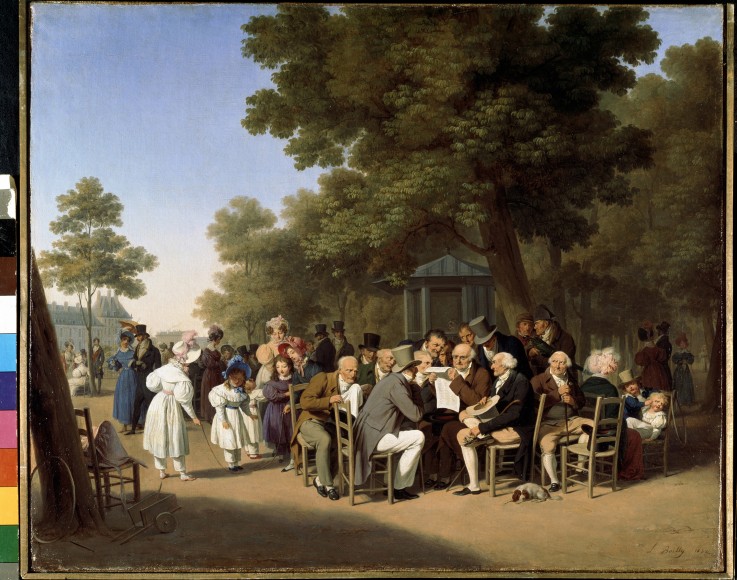 Politicians in the Tuileries Garden a Louis-Léopold Boilly