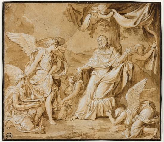 Angels Ministering to Christ a Louis Licherie de Beuron